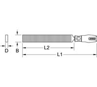 KS TOOLS 9639531 963.9531 Grattoir plat