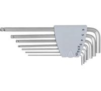 KS Tools 964.0415 6 pans intérieurs Jeu de clés mâles coudées 1.5 mm, 2 mm, 2.5 mm, 3 mm, 4 mm, 5 mm, 6 mm 7 pièces