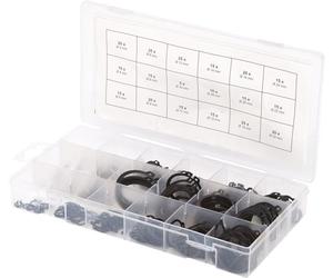 KS TOOLS 970.0100 Assortiment De Circlips De Type Externe X300 - Coffret De 300 Circlips Noir