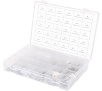 KS Tools Assortiment de joints aluminium 970.0160 M5-28 300 pièces Noir