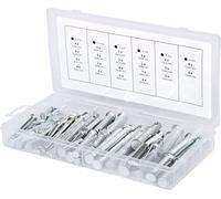 KS Tools Assortiment d'écrous de sécurité 970.0210, 60 pièces, gris