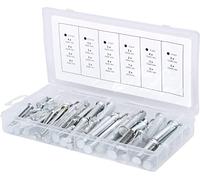 KS TOOLS 970.0210 Assortiment D'écrous de Sécurité, 60 Pcs, Gris