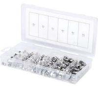 KS Tools Assortiment d'écrous borgnes 970.0460 en inox – 150 pièces – Boîte de rangement