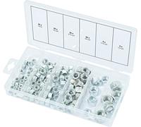KS Tools – Assortiment d'écrous autoblocants UNF 970.0490 – 100 pièces – Boîte de rangement – Gris