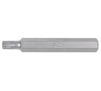 KS Tools 975.2160 - Embout de Vissage TORX® percé, L.75 mm - A 10 mm - T60 - En Acier Nickelé