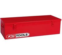 KS Tools 999.0190 - Coffre de chantier sans plateau - 1000 x 480 x 365 mmFermeture métallique - Cadenassable - Poignées renforcées - Plateau amovible inclus