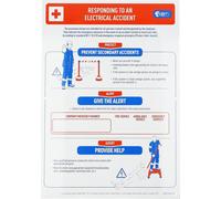 KS TOOLS Affiche de premiers secours en cas d'électrocution - 117.0171