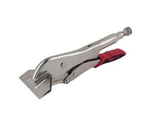 KS Tools Alicates de presión de boca ancha Con mordazas Planas y palanca de liberación rápida, 250 mm