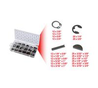 KS Tools Assortiment 970.0520 – 295 pièces (clavettes, circlips, chevilles) noir