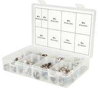 KS TOOLS Assortiment de colliers de serrage à oreilles, Ø 5,8-21mm, 170 pièces