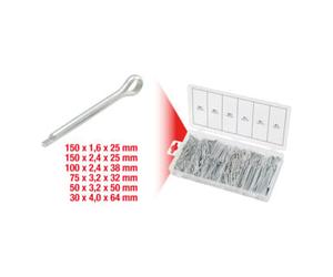KS Tools Assortiment de goupilles fendues KS Tools 1,6x25,4mm-4,0x63,5mm, 555 pcs. Quantité:1