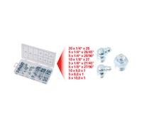 KS Tools Boîte de rangement 970.0360 – Assortiment graisseurs métriques et pouces, 70 pcs