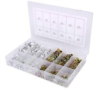 KS Tools Assortiment de rivets filetés en acier + aluminium M3 x 9 mm - M10 x 21 mm, 300 pièces