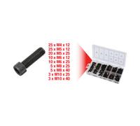 KS Tools Assortiment de vis à empreinte hexagonale 970.0390 M4-M10 106 pièces noir