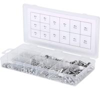 KS TOOLS Assortiment de vis, rondelles et écrous en inox, métriques, 475 pcs