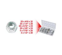 Assortiment d'écrous autoblocants UNF, 100 pcs KS TOOLS - 970.0490