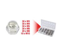KS Tools Assortiment d'écrous borgnes en inox, 150 pcs. Quantité:1