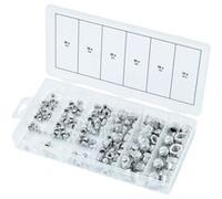 KS Tools Assortiment d'écrous métriques M3-M10 150pcs Acier inoxydable G