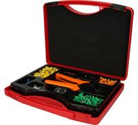 KS TOOLS Assortiment de ferrules à embout relié et pince à sertir 0,25 mm² - 6,0 mm², 1001 pièces ( 970.0840 )