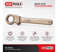 KS TOOLS BERYLLIUMplus Clé à cliquet 36 mm 12 pans sans étincelles