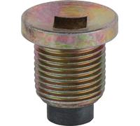 KS TOOLS Bouchon de vidange d'huile carré femelle 8 mm M18x1,5x22 mm Lot de 10 - 430.1161