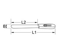 KS TOOLS BRONZEplus couteau à mastic 260 mm - 963.9515