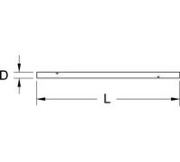 KS Tools BRONZEplus Goupille rotative pour clé à griffe 18x315 mm