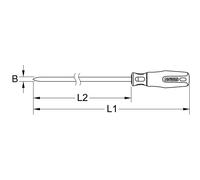 Grattoir triangulaire BRONZEplus 365mm KS TOOLS - 963.9532