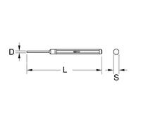 KS TOOLS BRONZEplus Splinttreiber 6 mm - 963.2594