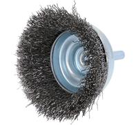 KS TOOLS Brosse boisseau métallique inoxydable 0,3 mm Ø 65 mm - 340.0013