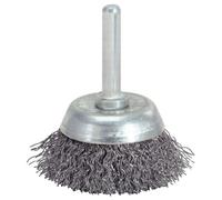 KS TOOLS Brosse boisseau métallique inoxydable 0,3 mm Ø 75 mm - 340.0014