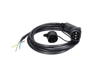 KS Tools Câble de charge efuturo KS Tools droit, connecteur à extrémité ouverte vers le type 2 pour le raccordement à une borne, monophase, jusqu’à 7,4 kW, 32 A, 230 V, mode 3, 5 mètres Quantité:1