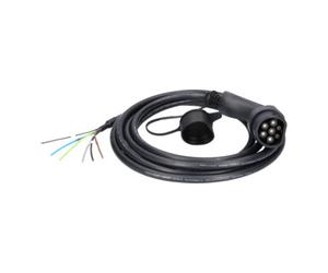 KS Tools Câble de charge efuturo KS Tools droit, connecteur à extrémité ouverte vers le type 2 pour le raccordement à une borne, triphase, jusqu’à 11 kW, 32 A, 400 V, mode 3, 5 mètres Quantité:1