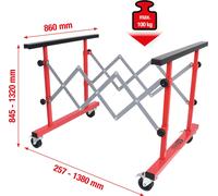 KS Tools Chariot télescopique multi-usages,257-1380mm, 500.8100