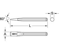 KS Tools Ciseaux d'électricien, 8 pans, 12x250mm Quantité:1