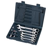 KS Tools Clé à cliquet articulée 12 pces avec verrouillage