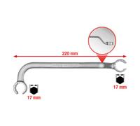 KS Tools Clé double avec conduites 17x17mm Quantité:1