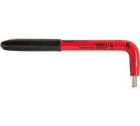 KS TOOLS Clé mâle coudée à six pans creux avec revêtement isolant, 10 mm