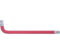 KS TOOLS Clé mâle coudée hexagonale à double tête sphérique XL 19,0mm rouge 151.4319