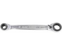 KS Tools Clé polygonale à cliquet double 4 en 1 10×13×17×19 mm 503.4565