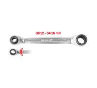 KS Tools – Clé polygonale à cliquet réversible 4 en 1 GEARplus 30/32/34/36 mm Quantité: 1