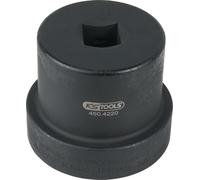 KS TOOLS Clé pour écrous d'essieu 1" avec collet de guidage 12 pans 80 mm - 460.4220
