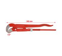 KS Tools Clé serre-tubes suedoise, 45° S - 1/2" Quantité:1