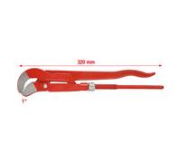 KS Tools Clé serre tubes suedoise, 45° S - 1" Quantité:1