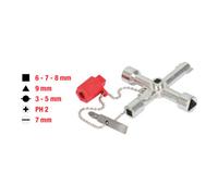 KS Tools Clé universelle pour armoire électrique, 71mm Quantité:1
