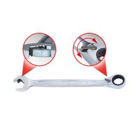 KS TOOLS 503.5913 - Clé mixte à cliquet DUO - Gamme GEARplus - 13 mm - En chrome Vanadium - Finition Satinée