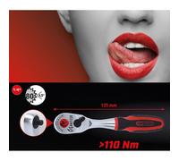 KS TOOLS Cliquet réversible Monster 1/4", 80 dents - 935.1490
