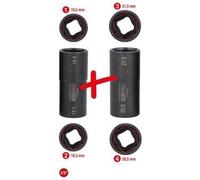 KS TOOLS Coffret de douilles à choc 515.0895 Acier de molybdène-chrom 320g