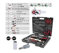 KS TOOLS Coffret de douilles et cliquets 1/4" + 1/2" CHROMEplus ®, 97 pcs