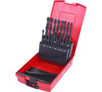 KS Tools Coffret de forets HSS-R laminés, 19 pcs, en box PVC, 1-10mm Quantité:1